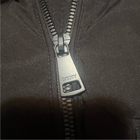 DKNY Charcoal Zippered Jacket - Picture 3 of 6